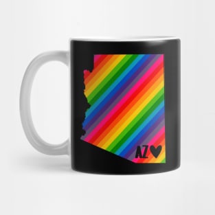 USA States: Arizona (rainbow) Mug